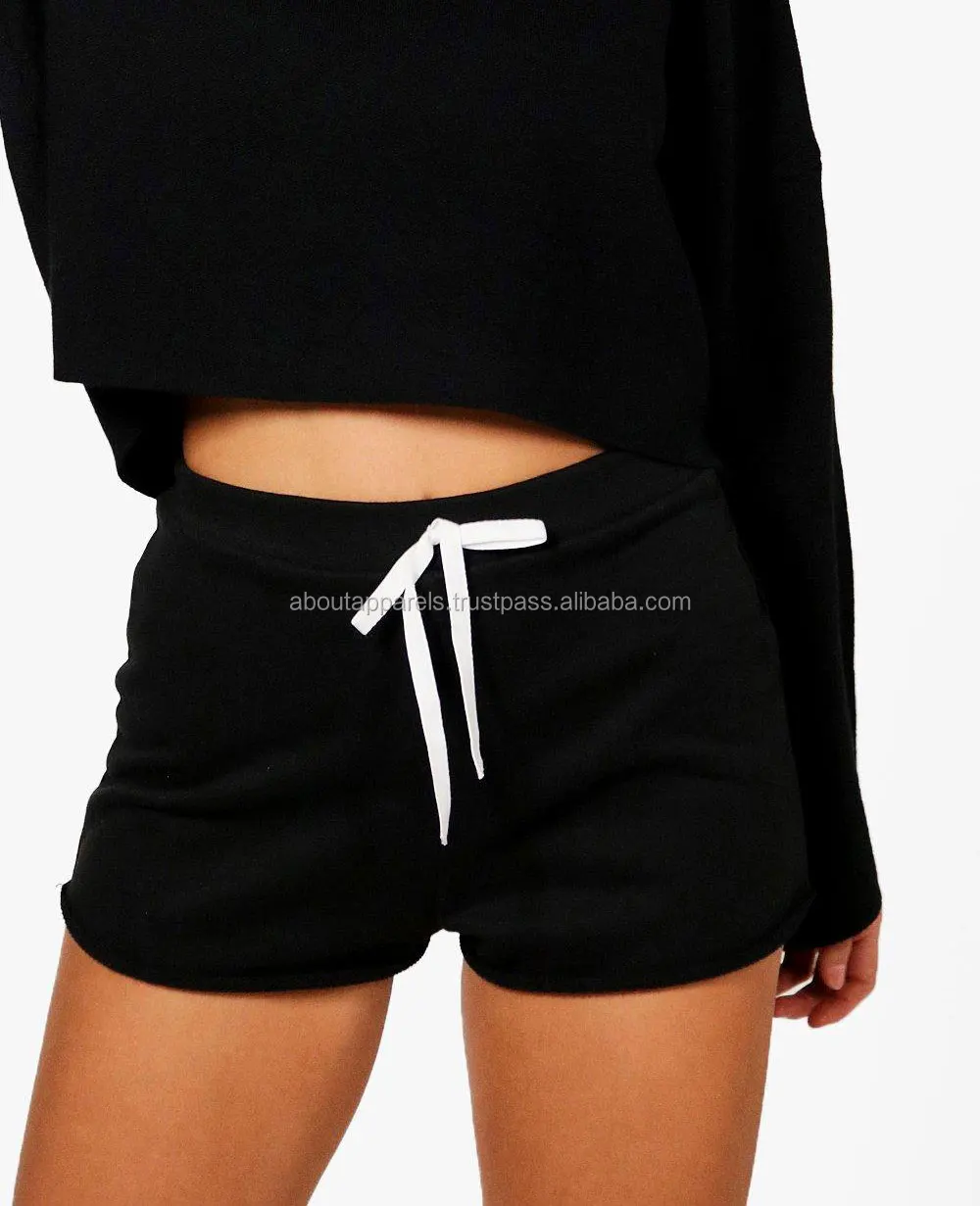 raw hem sweat shorts womens