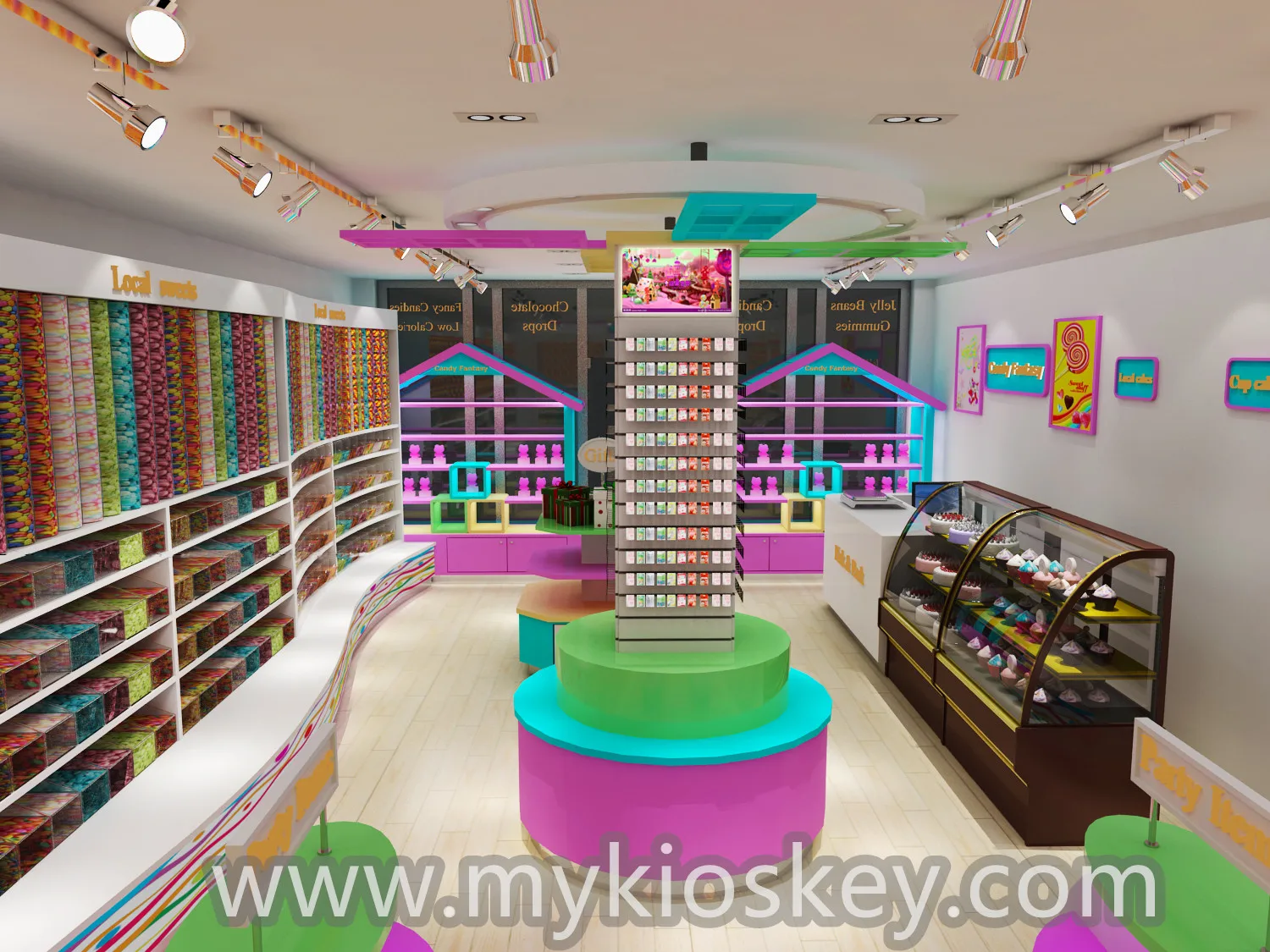 High Quality Lovely Sweet Candy Shop Furniture Candy Shop Interior