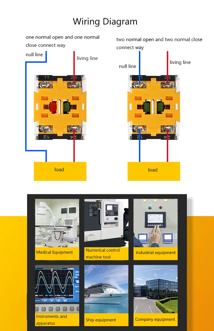 holso electrical momentary alarm push button switch