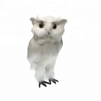 Tinggi Realistis Putih Bulu Hias Burung Harga Grosir Woodland