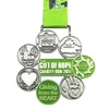 Custom 3D Design Cheap Miraculous Blank Race 5K Finisher Award Military Marathon Gold Running Metal Sports Medals