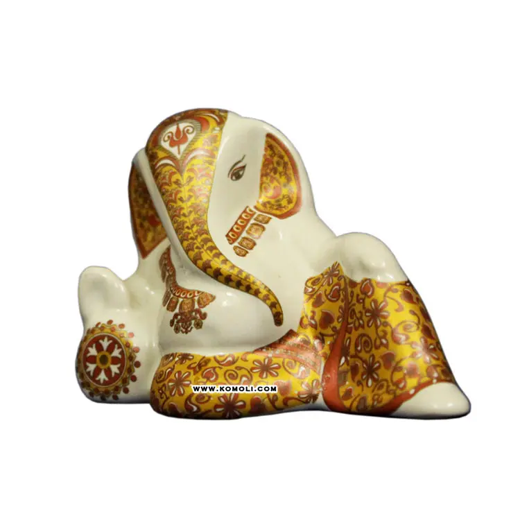 White Ceramic Ganesh Murti Car Statue Wedding Gift Ganesha Buy Ganesh