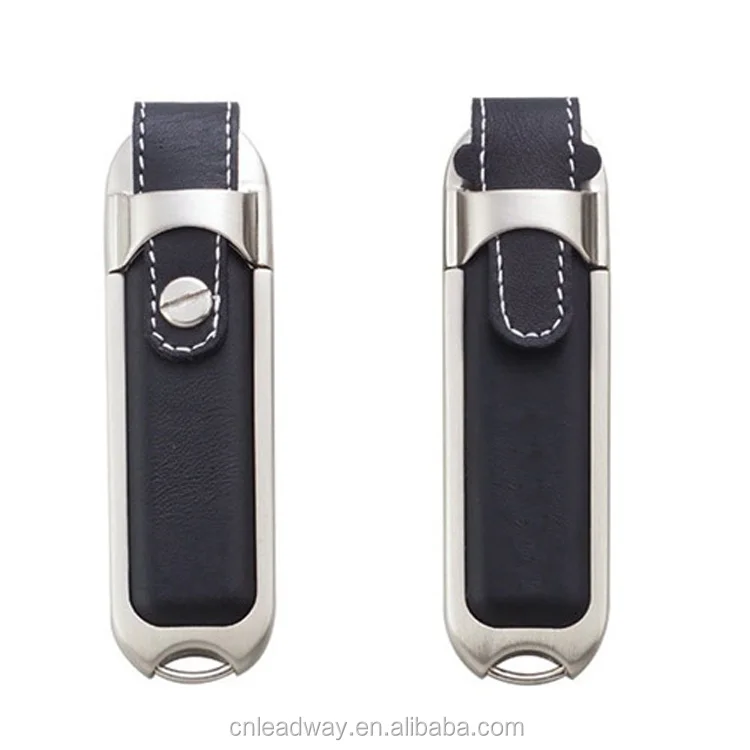 cost price high quality PU leather and real leather usb 16gb 32gb 64gb custom embossing logo - ANKUX.COM