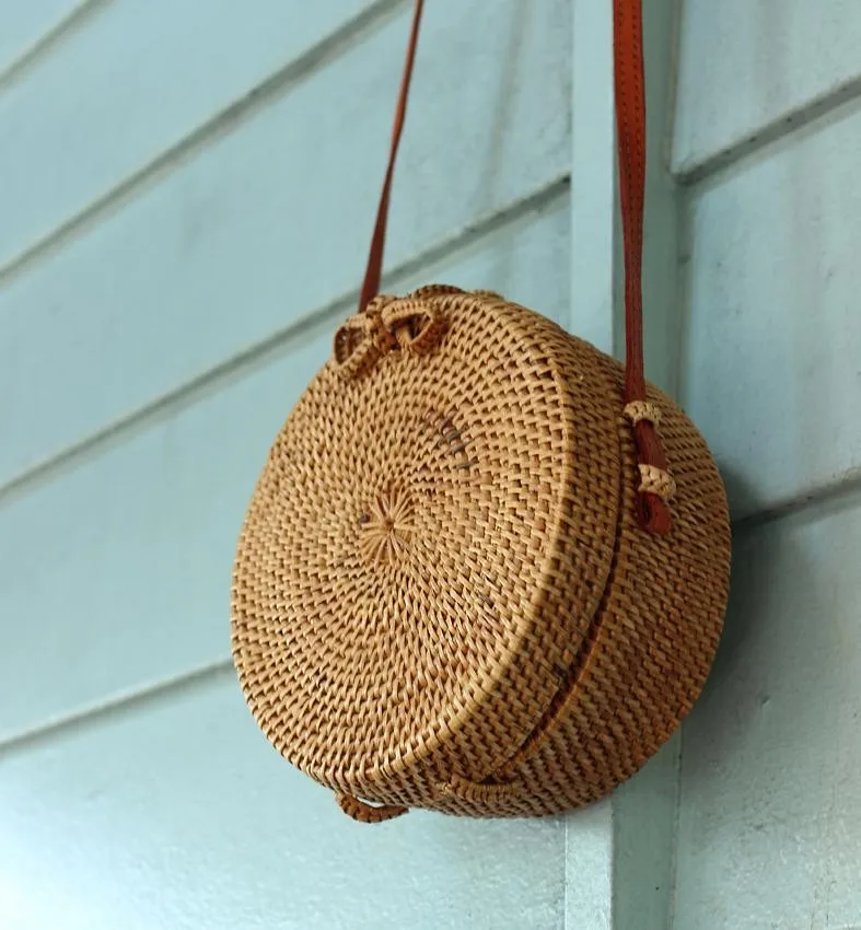 Handmade Vintage Rattan Bag/ Viet Nam Woven Rattan Bag For Ladies Buy
