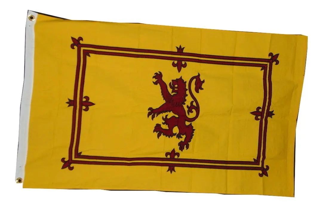 Scotland Scottish Rampant Lion Flag Heavy Cotton Embroidered 3 X 5 Flag New