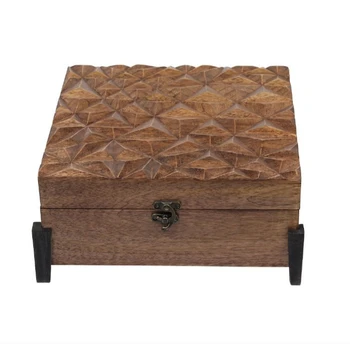 Storeindya Handmade Wooden Jewelry Box Keepsake Box Storage
