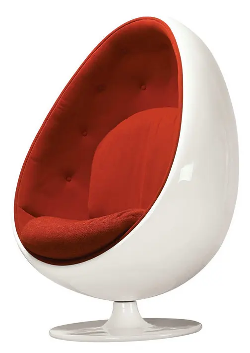 Designer Swivel Fabric Oval Shape Egg Ball Pod Lounge Chair For Home ...