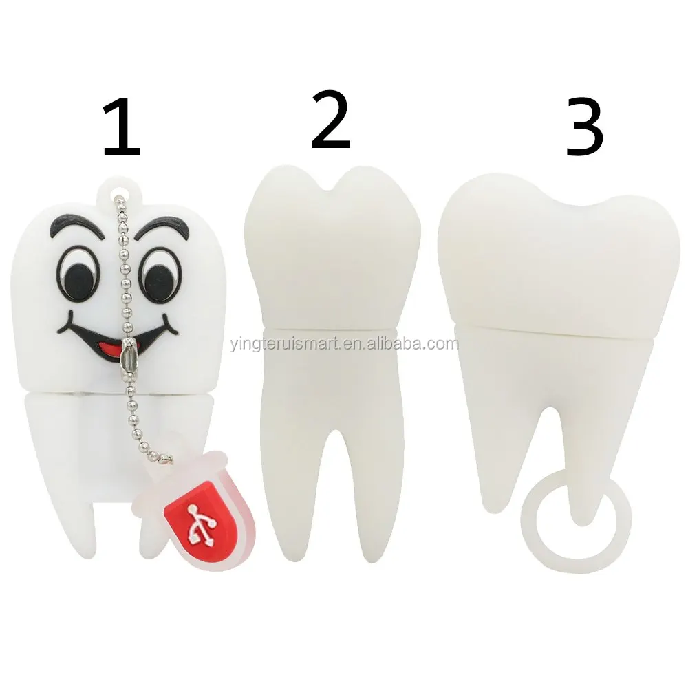 100% Real Capacity Tooth Shape USB Flash Drives 4GB 8GB 16gb 32GBG 64GB Teeth Pen Drive USB Disk Flash Memory Stick - ANKUX.COM