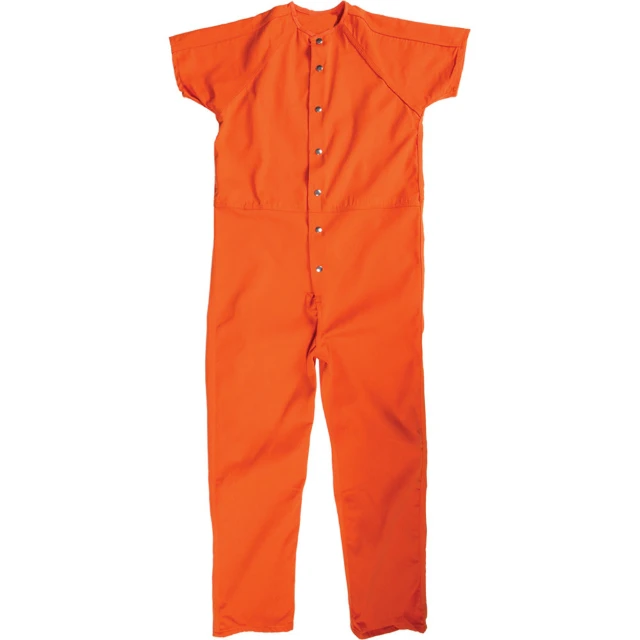 Prisoner Jumpsuit Inmate Jumpsuits Orange Prison Jumpsuits Halloween Costume Unisex Jail
