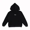 high quality cotton hoodie and custom 3d embroidery drawstring cord hoodie pull over