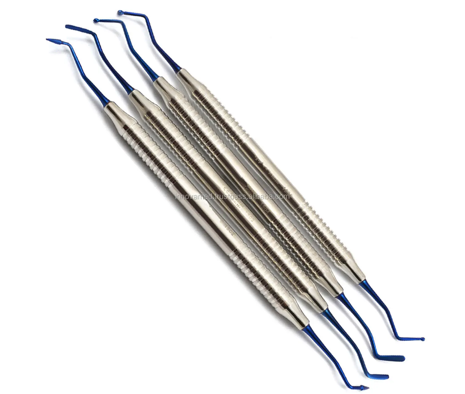 Silicone Coated Dental Scaler Gracey Curettes 7/8 Mini 11/12 Set