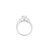 Silver Adjustable Silver Crystal Ring for Women