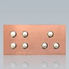 High quality aluminum wire-drawing panel hotel light switch