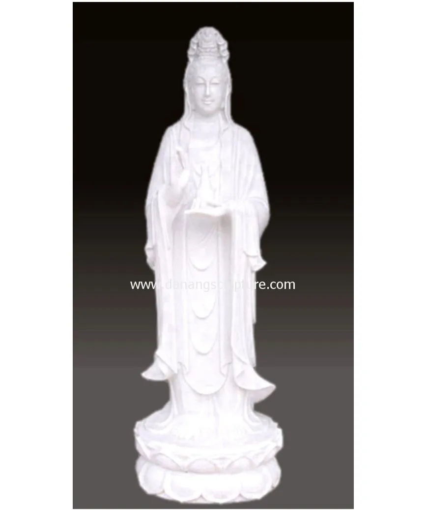 Custom hand carved home decor natural stone buddha statue Guan Yin Buddha statue Guanyin buddha