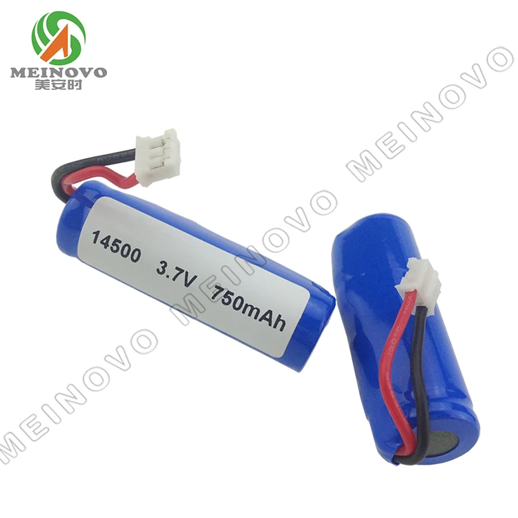 3 6v 750mah li ion rechargeable lithium ion battery icr14500 3 6v