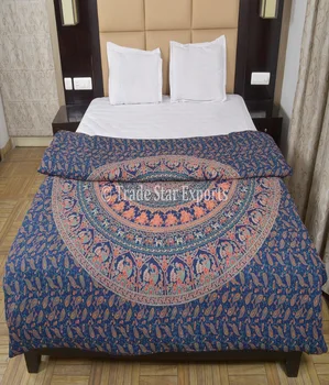 Indian Ethnic Mandala Duvet Cover Queen Quilt Cover Cotton