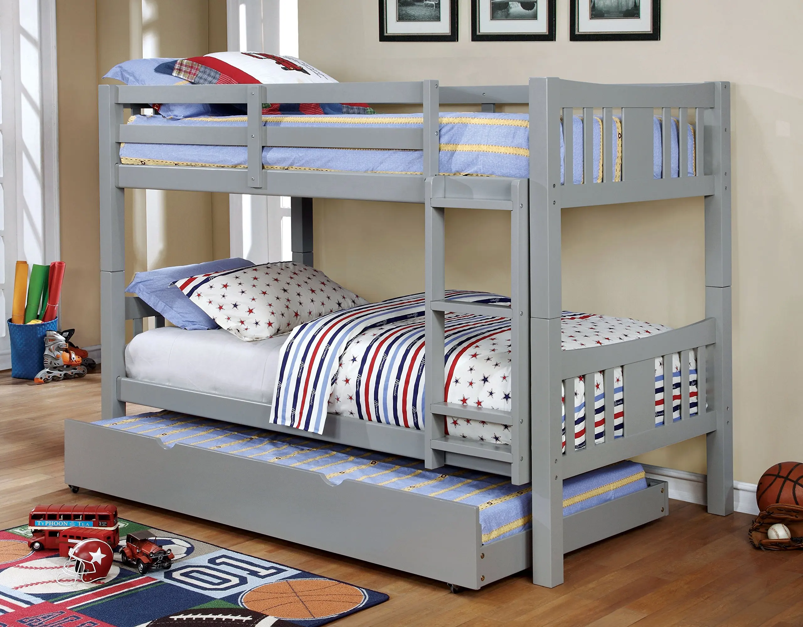 трехъярусные кровати для детей металлические