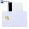 Blank white j2a040 java card with 2 track Kurz hi-co magnetic stripe