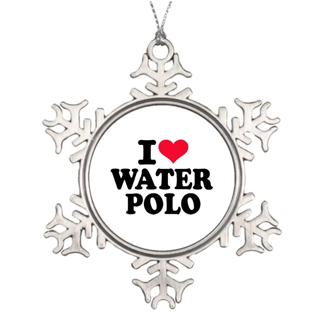 Tee popo Xmas Trees Decorated Iloveshop I love Water Polo Christmas Trees Decoration