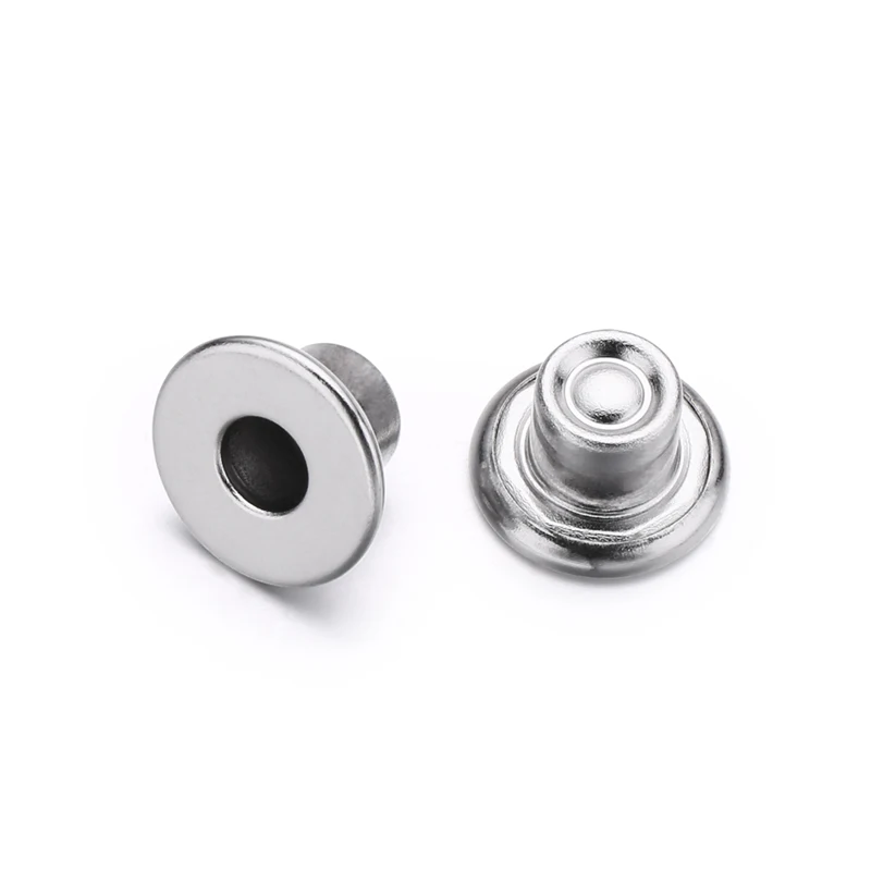 14mm Silver Metal Jean Button With Double Prong - Buy Metal Jeans ...
