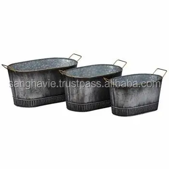 Galvanized Round Garden Tub - Buy Galvanized Round Garden Tub