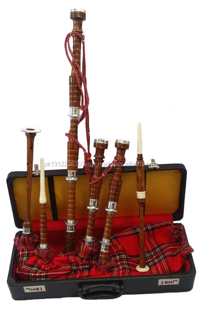 Full Silver Great Scottish Highland Tradition Rosewood Bagpipe. - Buy ...