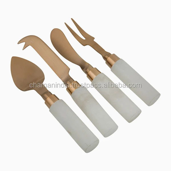 Rose Gold Cheese Knives Set Material Stainless Steel Buy Rose Gold