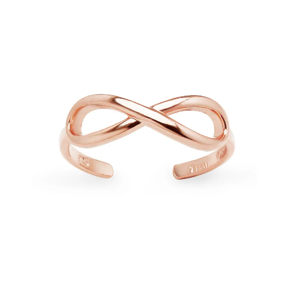 
Rose Gold Sterling Silver Adjustable Toe Ring 
