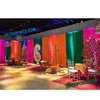 Punjabi Theme Mehndi Ceremony Stage Decor, Asian Wedding Mehandi Stage Decoration, Wedding Sangeet Night Stage Decor