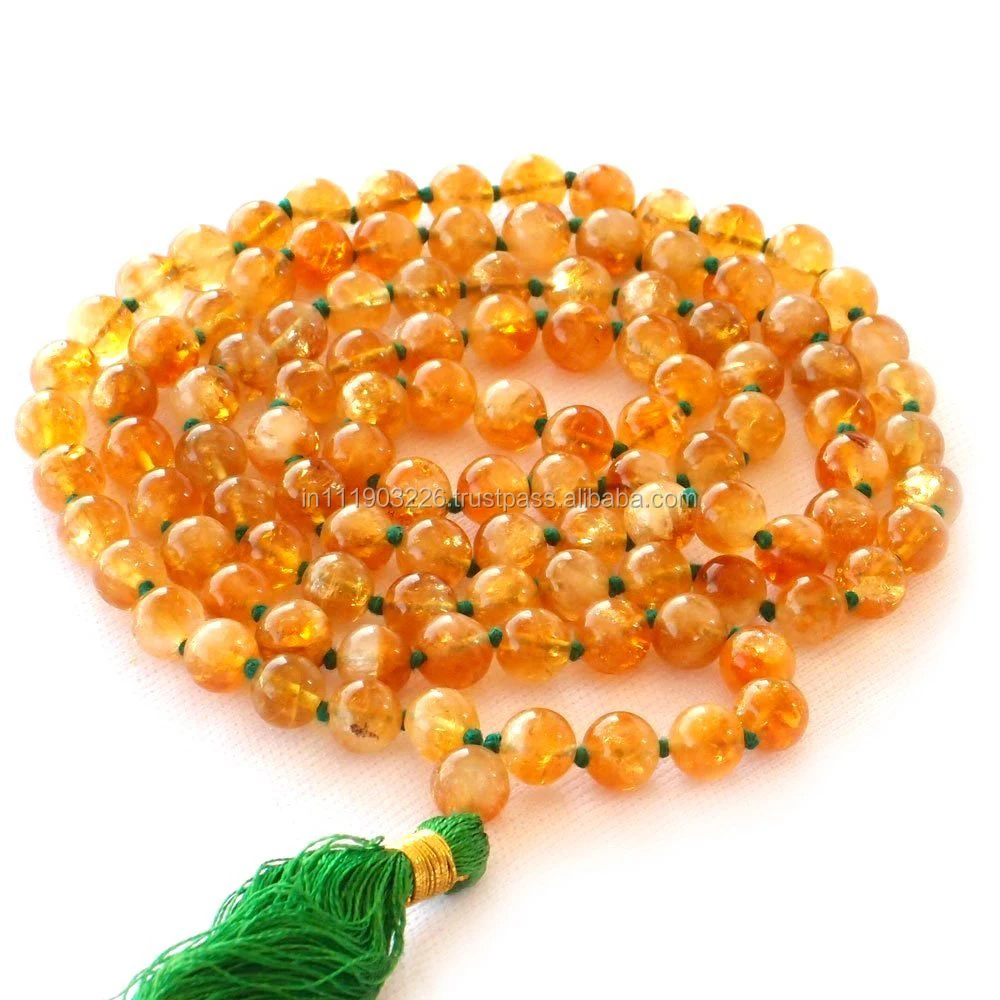 hessonite_mala_beads