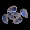 9x14 mm pear faceted natural blue fire rainbow moonstone loose gemstone