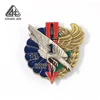 Souvenir Double Plating Eagle Metal Wing Badge Pin