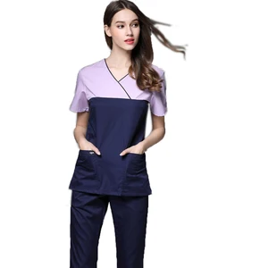 Wholesale Hospital Sexy Nursing Scrubs Uniform Polyester Cotton Scrubs Wholesale Hospital Sexy Nursing Scrubs Uniform Polyester Cotton Scrubs