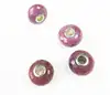 Ruby Big Hole Faceted Gemstone Bead - 14x8mm Sterling Silver Gemstone Bead