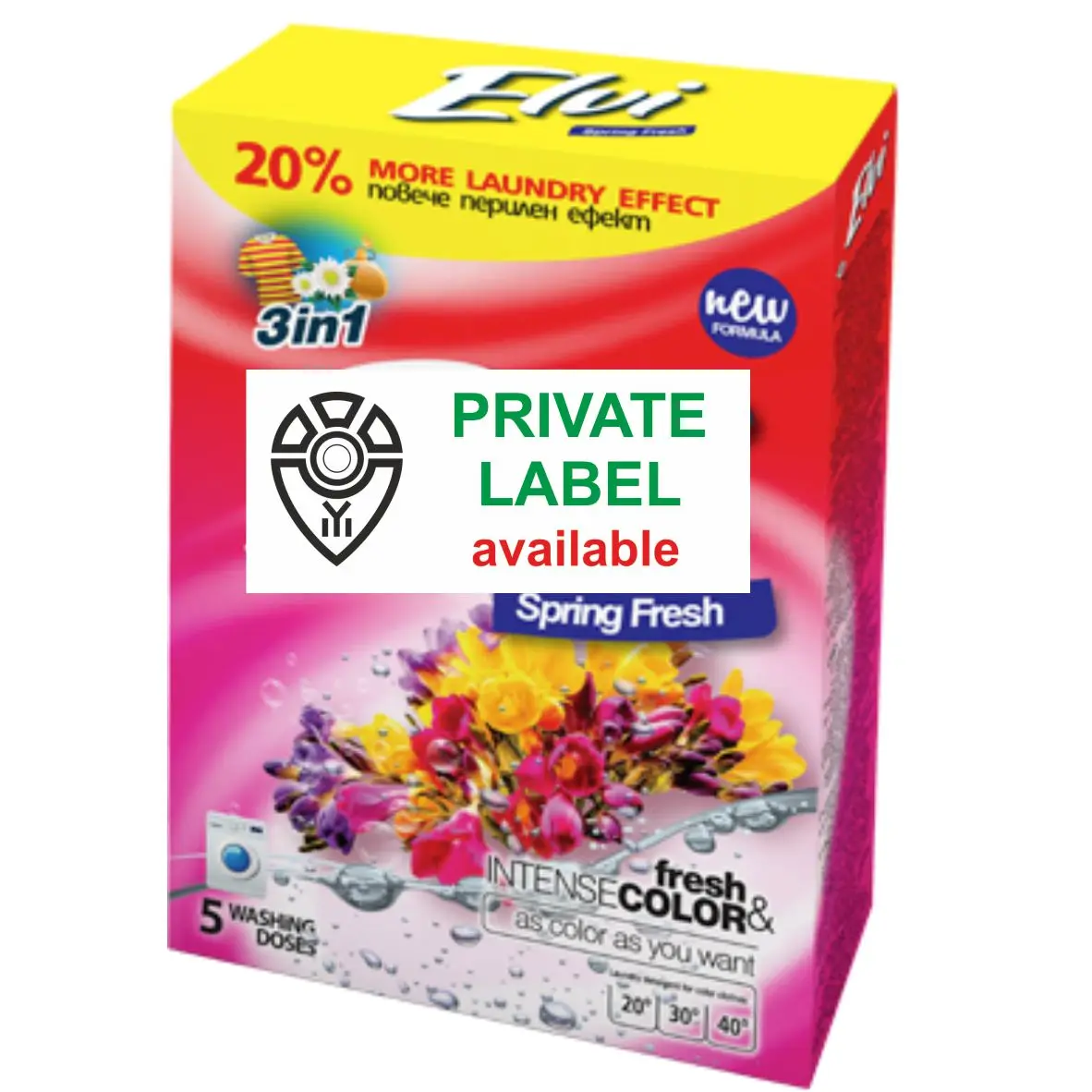 Powder Laundry Detergent For White And Color Fabrics Private Label