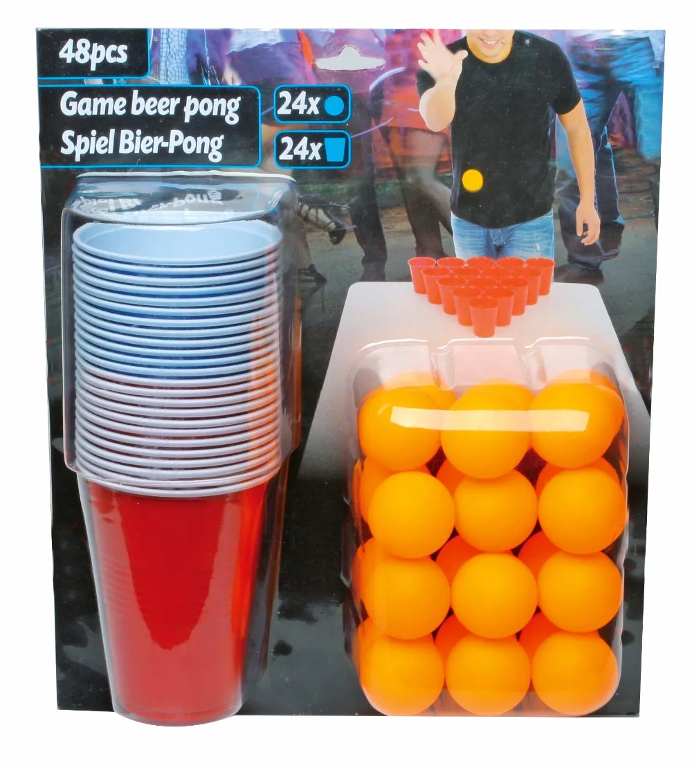 16oz American Party Cup Beer Pong Cups Set,Funny Drinkig Beer Pong Game ...