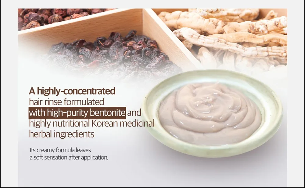 Korean Medicinal Herbal Saimdang Organic Anti Hair Loss Extention Hair