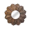 Wholesale Vintage Look Wooden Handmade Round Dressing Mirror Frame for Room Decoration
