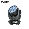 Eye candy effect aura zoom moving head led stage lighting 19x15w disco led moving beam wash rgbw light