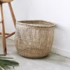 Natural Seagrass Basket for storage and laundry function from Vietnam supplier for home decoration