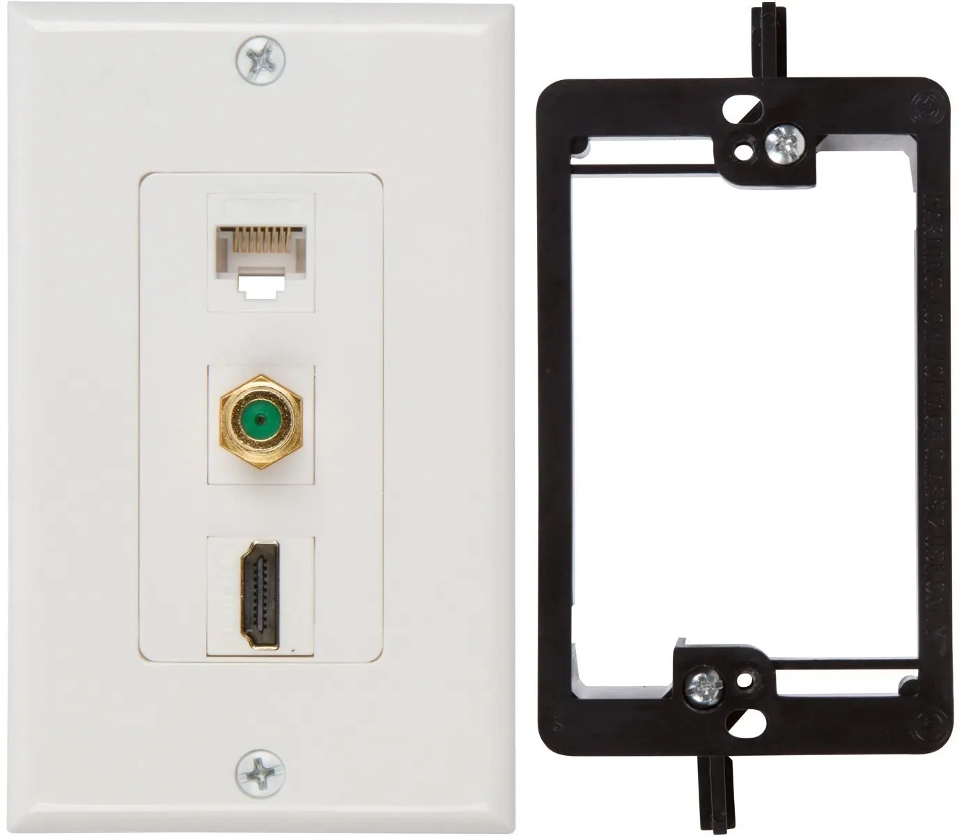 Datacomm 32-2024-BR 2.4 GHz Coax Wall Plate Brown