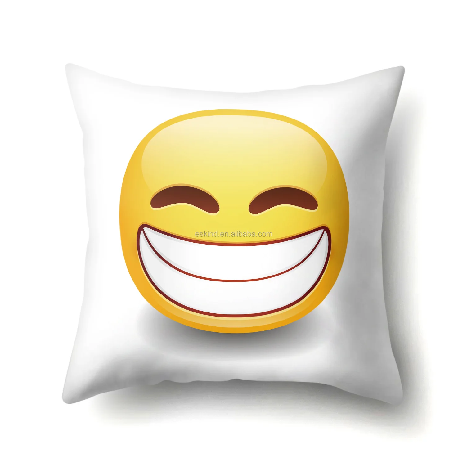 Wholesale Emoticon Emoji Pillow Linen Emoji Neck Pillow Plush Custom Whatsapp Emoji Pillow