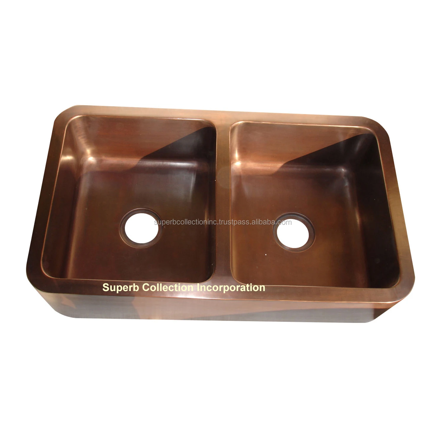 Copper Sink Rounded Apron Front Farmhouse Kitchen Double Bowl Mexican Copper Sink Buy Rounded