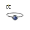 Lapis Lazuli Gemstone Ring Twisted Design Oxidized 925 Silver Ring Jewelry Manufacturer