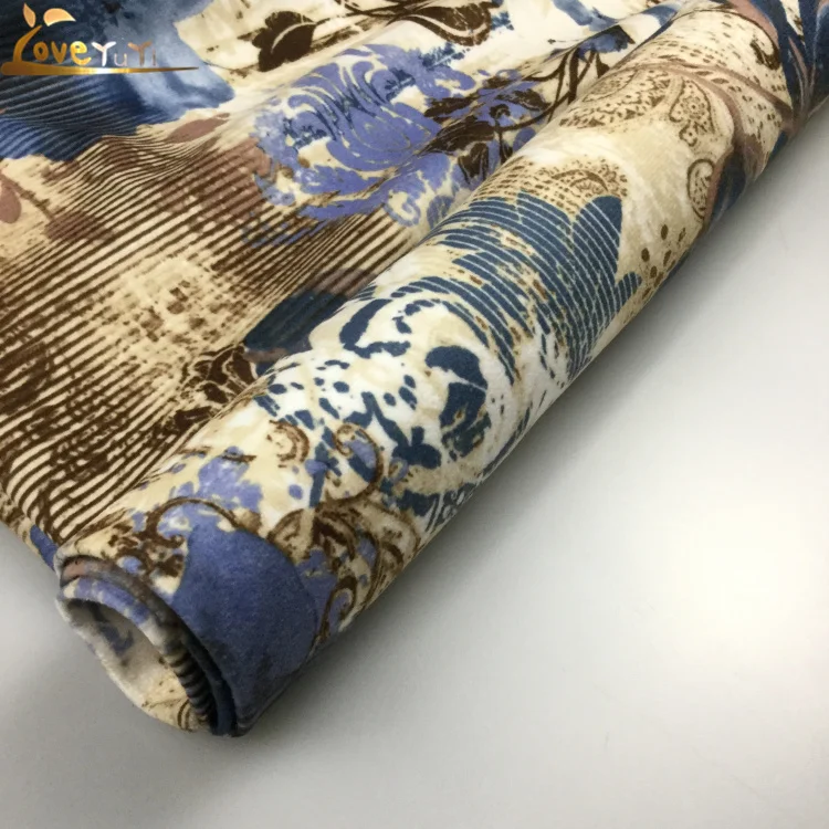 Super Soft Lazy Boy Style Print Upholstery Velvet Fabric For Sofa Buy
