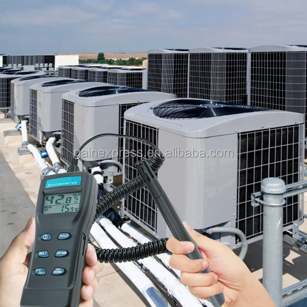 Professional Digital Humidity Temperature Psychrometer Wet Bulb