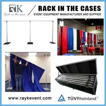 Hotel Hall Paint Roller Telescopic Pole Pipe And Drape Kits Used