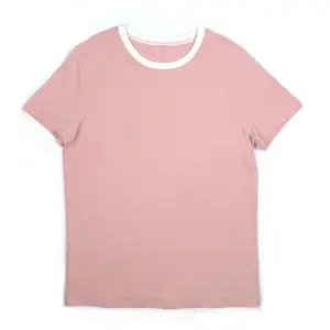 Men's Fashion Contrast Collar Tee Shirt Short Sleeve Crew Neck T-Shirt Soft Men's Fashion Contrast Collar Tee Shirt Short Sleeve Crew Neck T-Shirt Soft