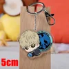 Acrylic Key Ring Anime ONE PUNCH-MAN Model Genos Transparent Double-sided Keychain