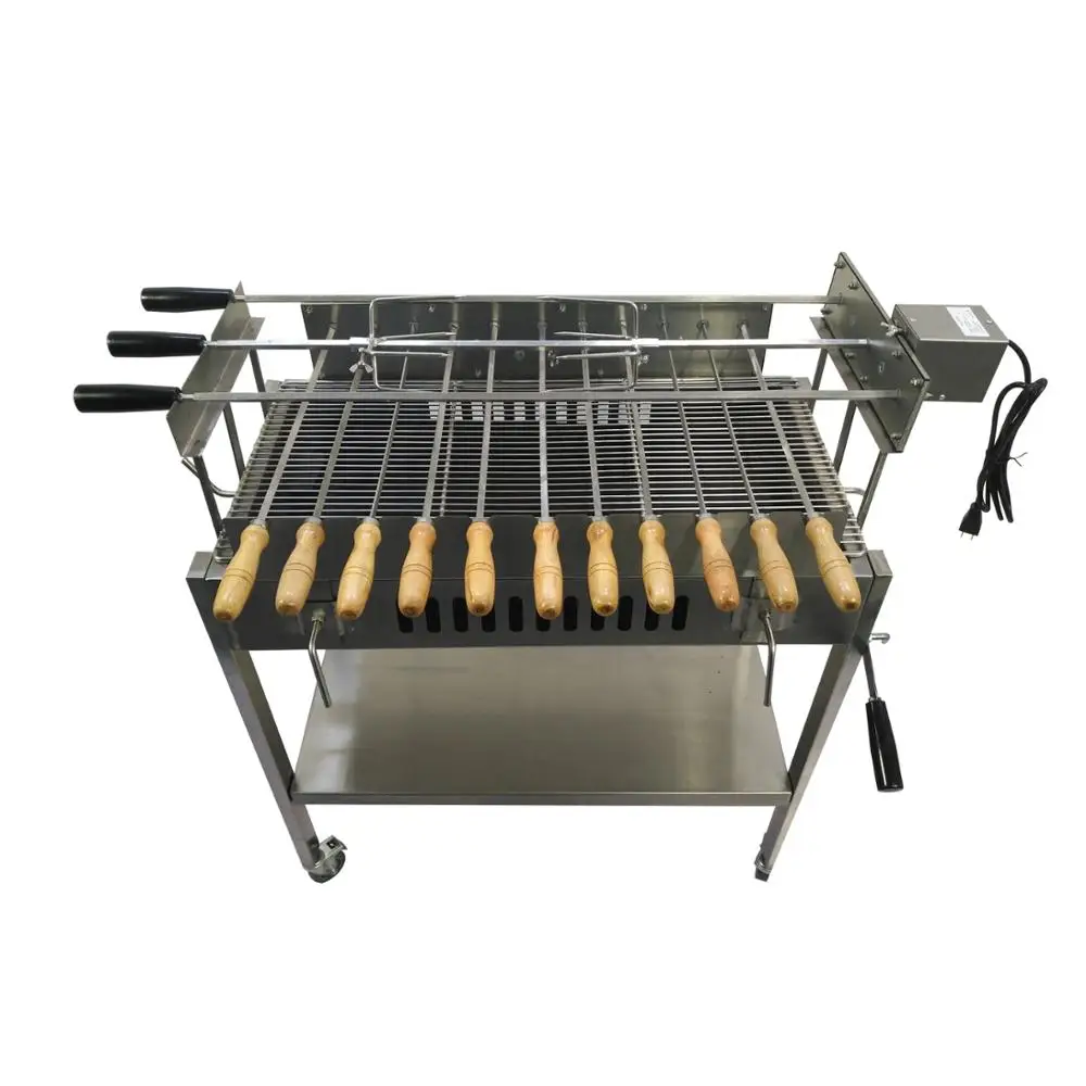 Factory Sale Outdoor Commercial Cyprus Charcoal Rotisserie Rotating Bbq